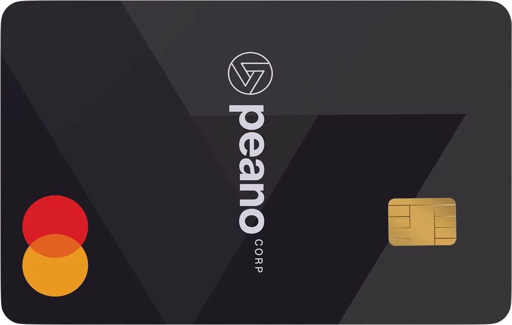 Cartão corporativo Peano Black
